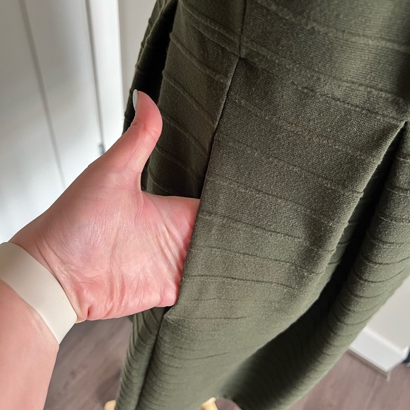 Fit and Flare Plus Green Dress from Anthropologie in 1X - Picture 4 of 7